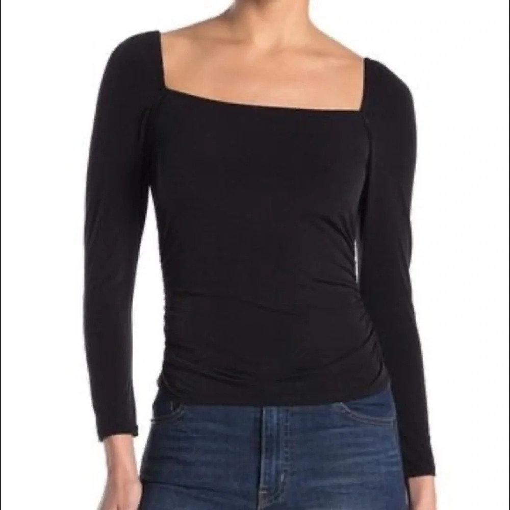 Abound Ruched Square Neck Top​​​​​​​​​​